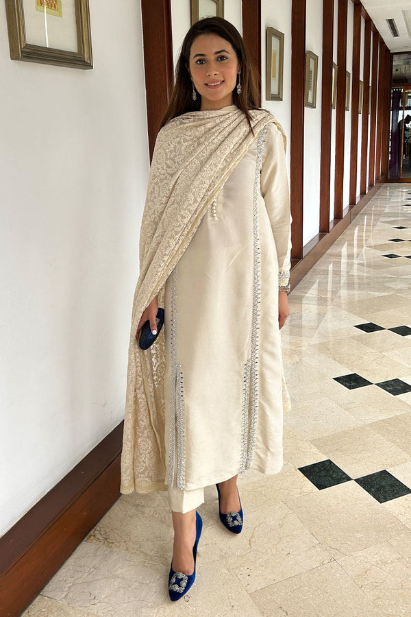 Sohai - Ivory - Dupatta