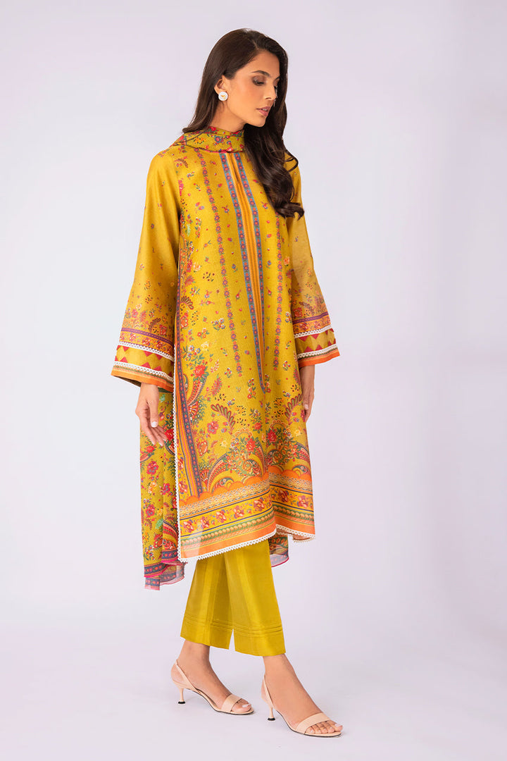 Kurta & Dupatta-Khaddi Silk