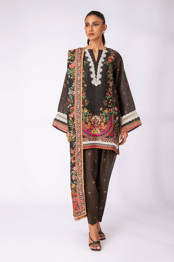 Kurta & Dupatta-Khaddi Silk