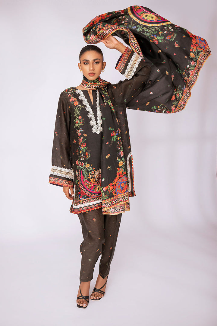 Kurta & Dupatta-Khaddi Silk