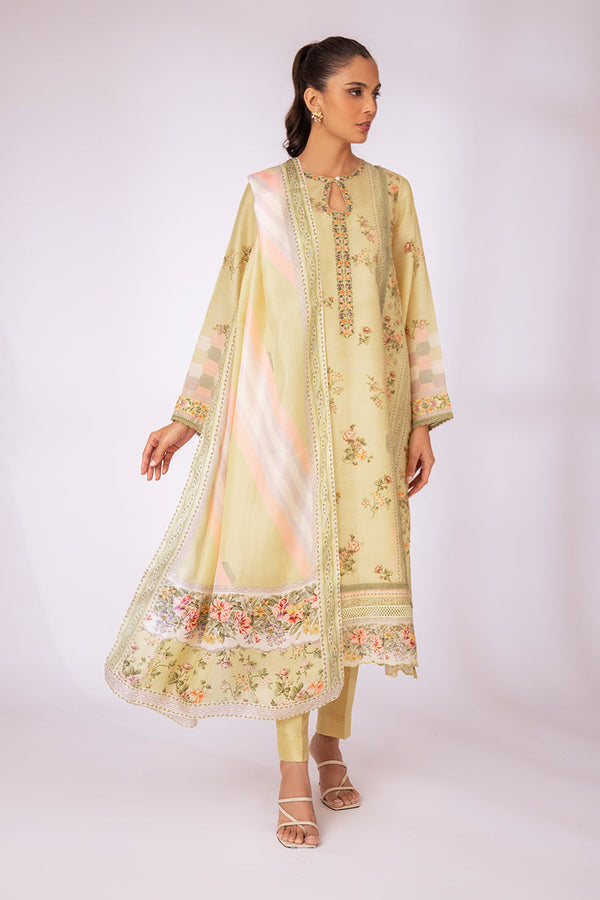 Kurta & Dupatta-Khaddi Silk