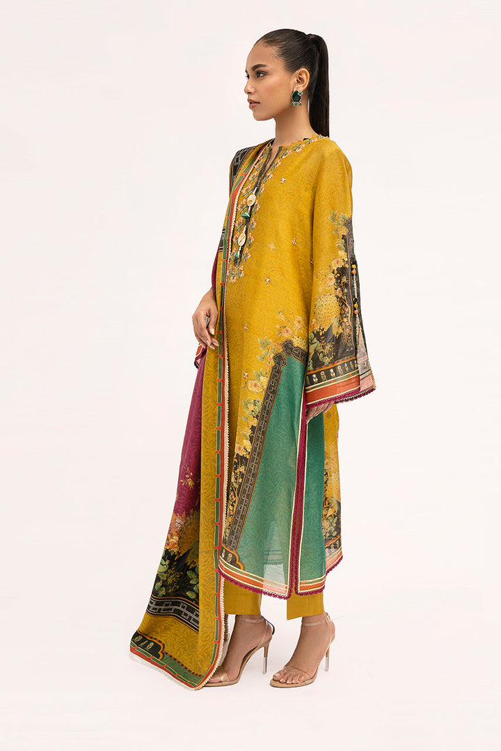 Shirt & Dupatta-Khaddi Silk