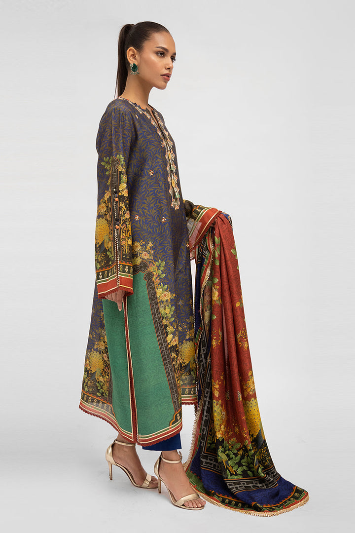 Shirt & Dupatta-Khaddi Silk