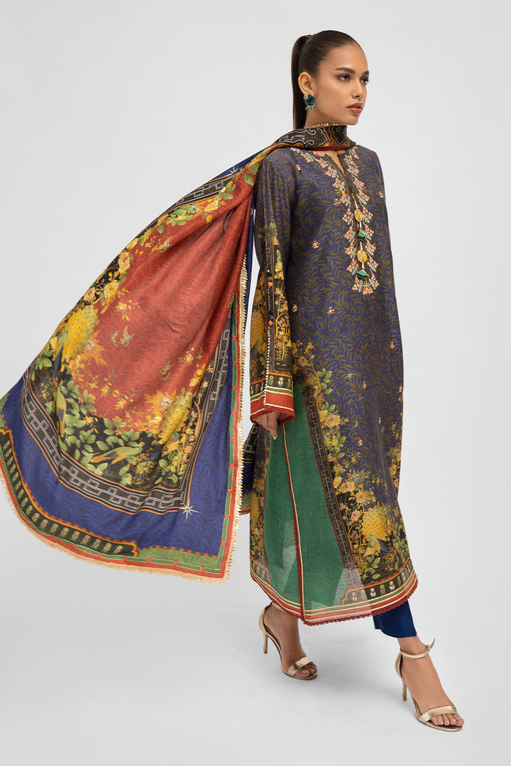 Shirt & Dupatta-Khaddi Silk