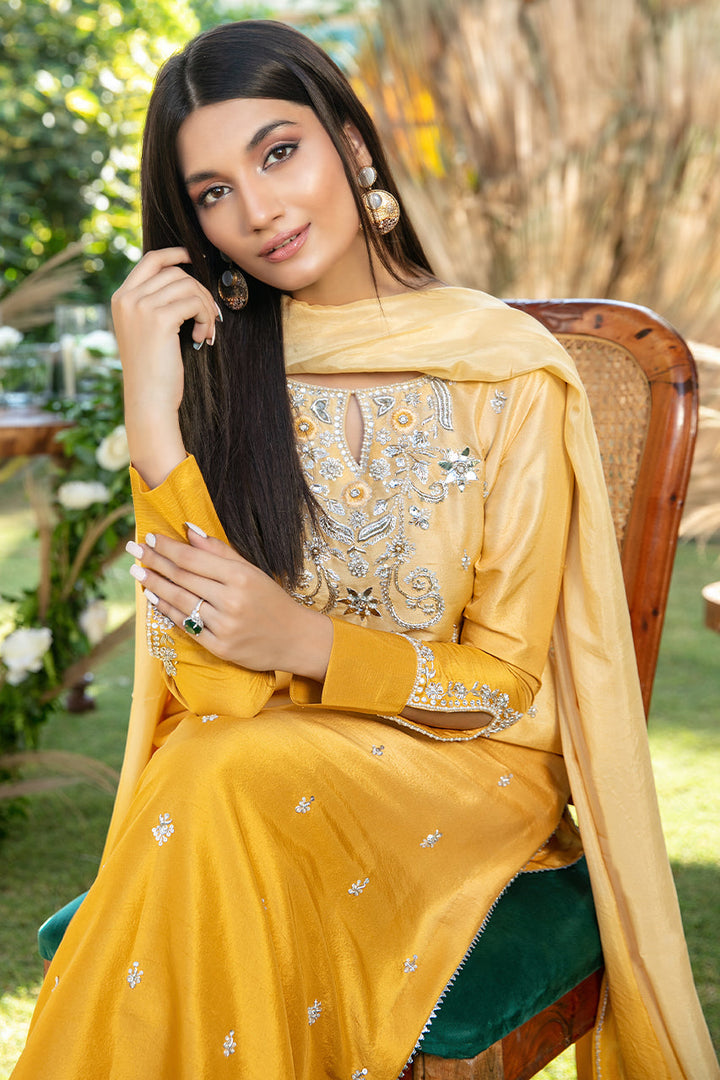 Shirt And Dupatta-Raw Silk