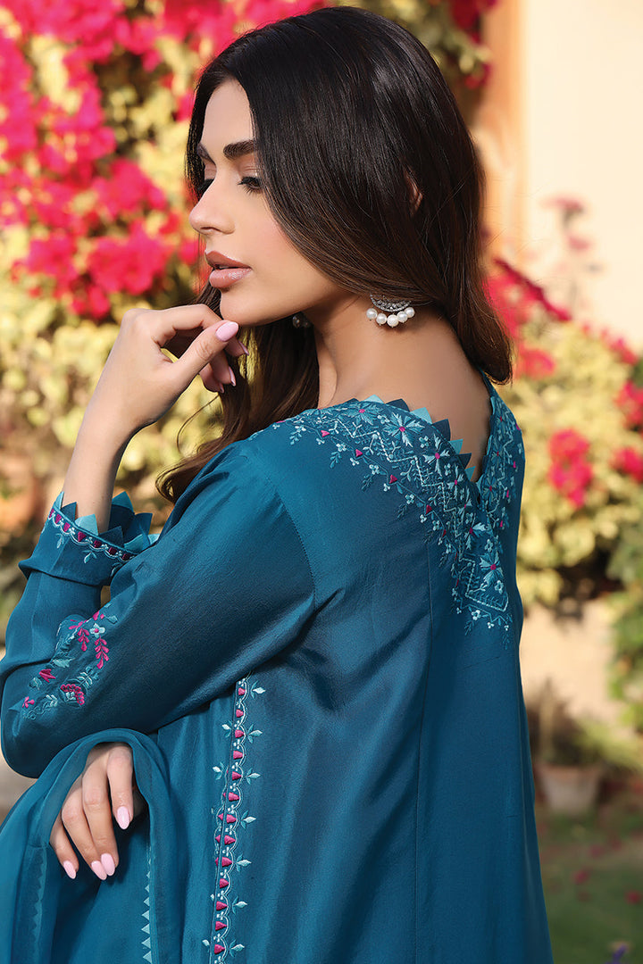 Shirt And Dupatta-Raw Silk