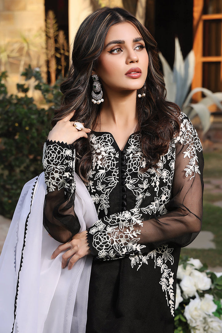 Shirt And Dupatta-Organza