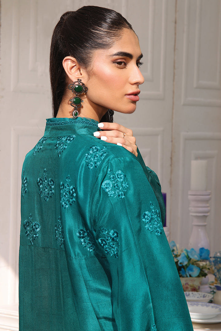 Shirt And Dupatta-Raw Silk