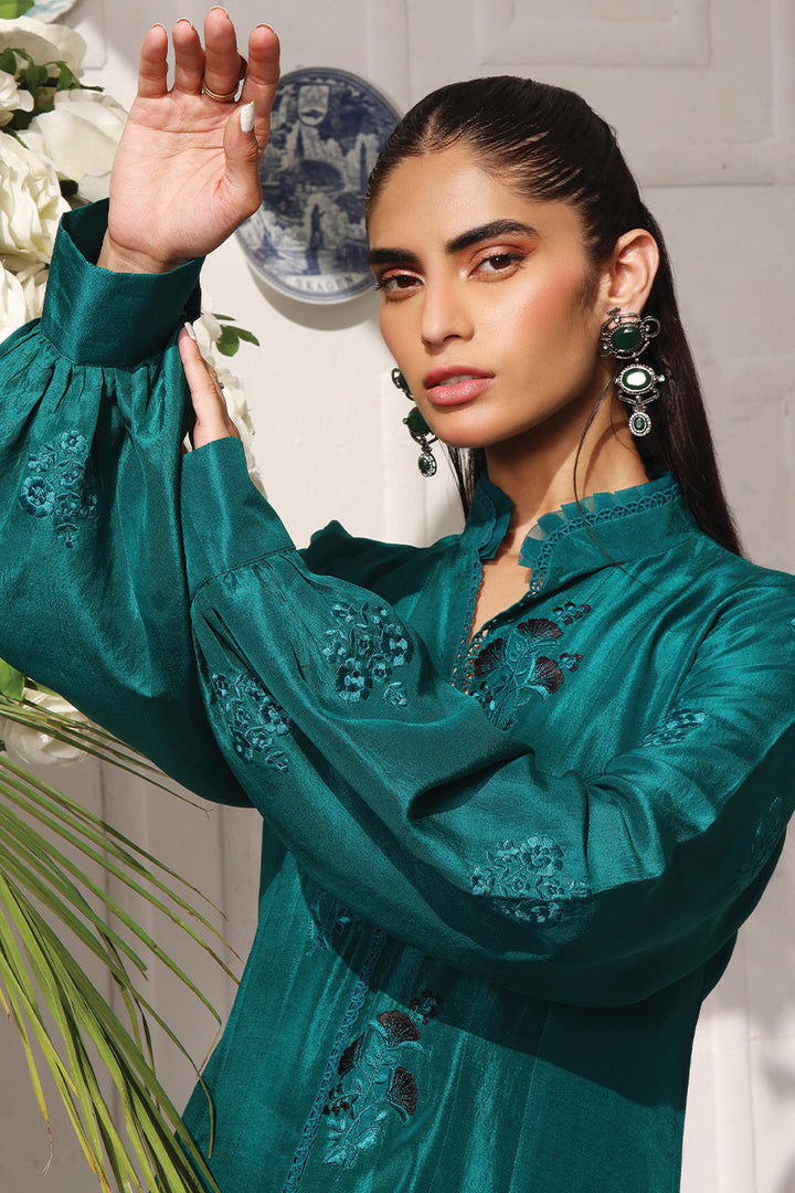 Shirt And Dupatta-Raw Silk