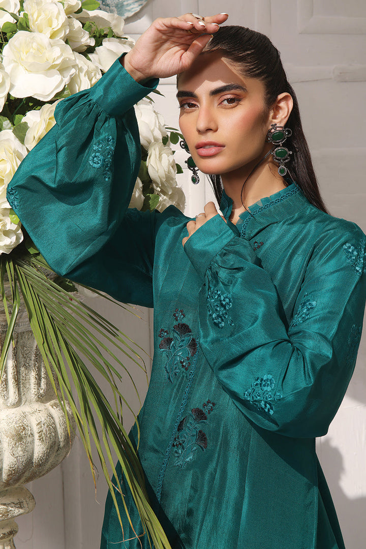 Shirt And Dupatta-Raw Silk