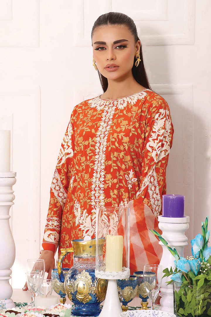 Shirt And Dupatta-Crepe Silk