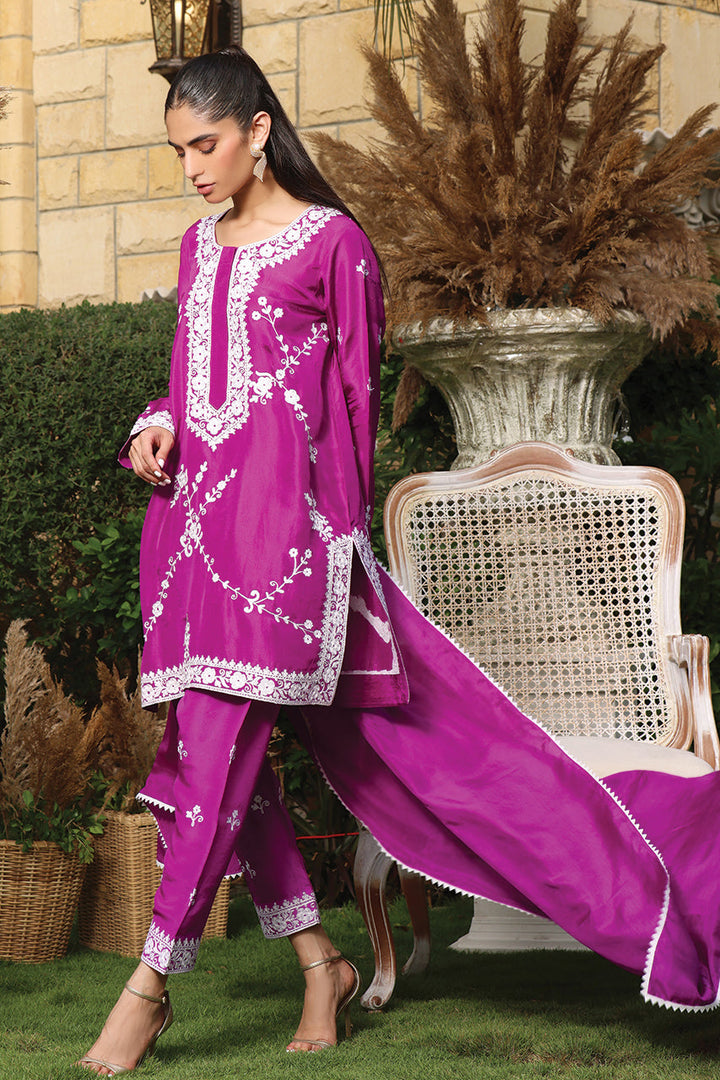 Shirt And Dupatta-Raw Silk