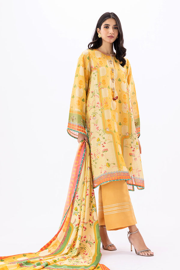 Shirt & Dupatta-Khaddi Silk