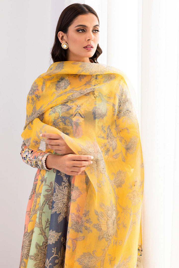 Peshwas & Ruffle Dupatta-Khaddi Silk