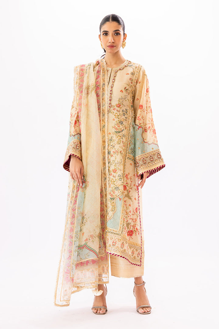 Kurta & Dupatta-Khaddi Silk