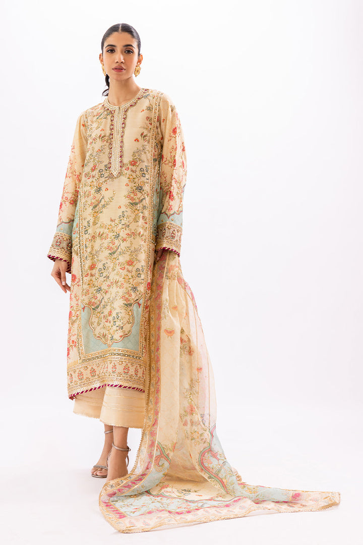 Kurta & Dupatta-Khaddi Silk