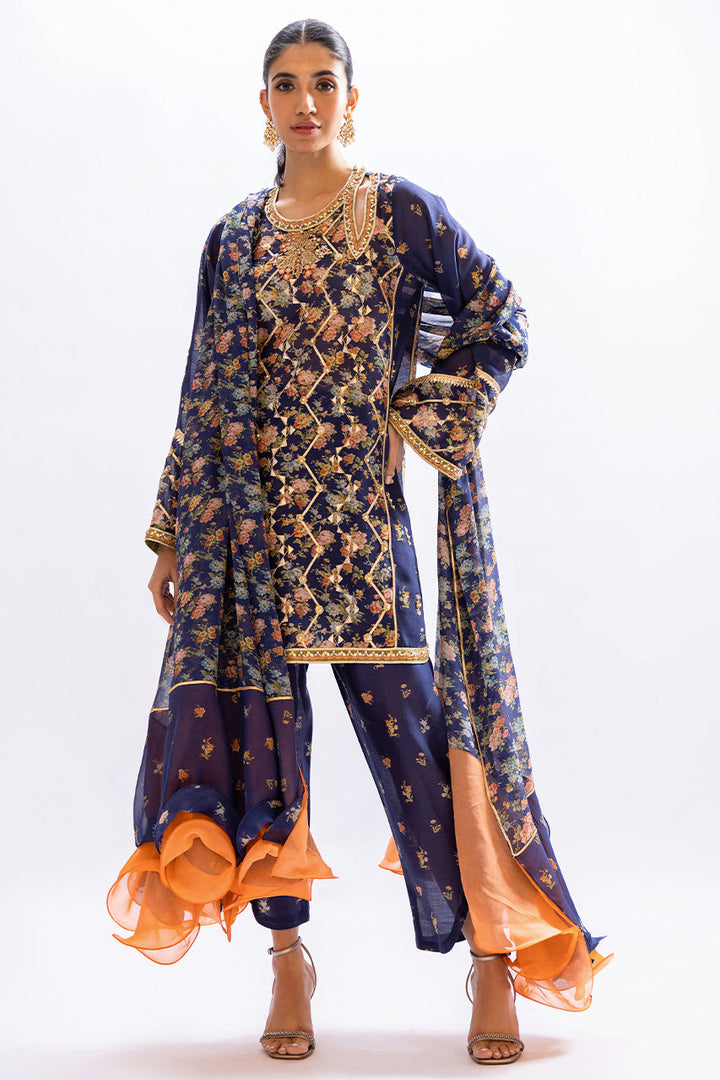 Abha & Dupatta-Khaddi Silk