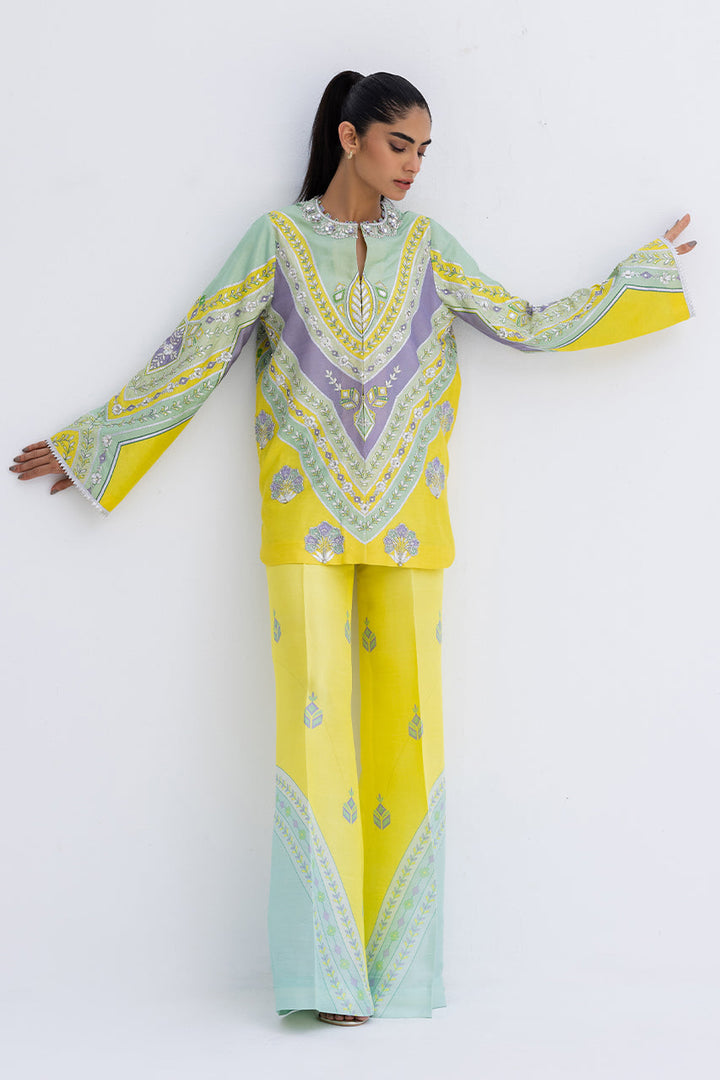 Jacket And Trouser-Khaddi silk