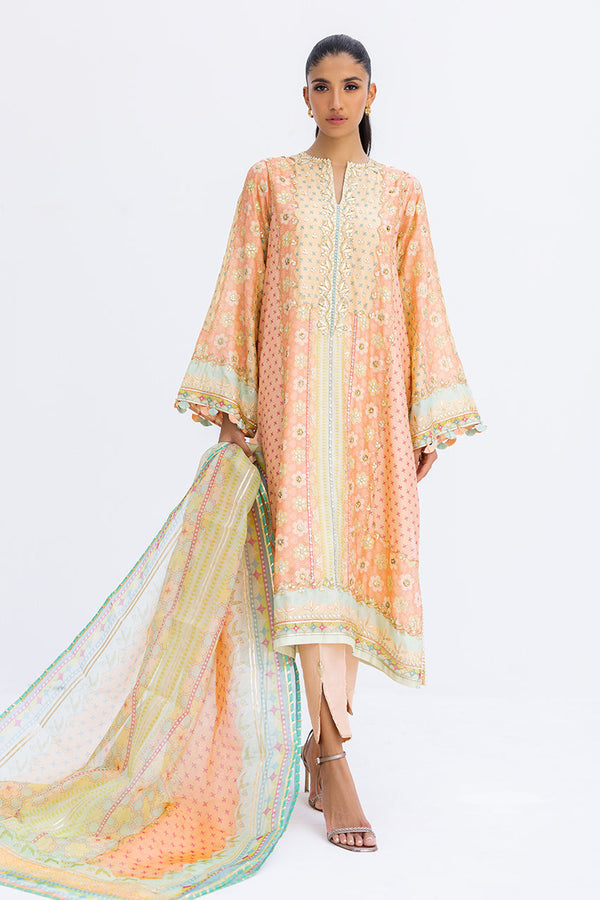 afsheen-Luxe Pret-Shirt & Dupatta-Khaddi Silk / Organza-Clothing