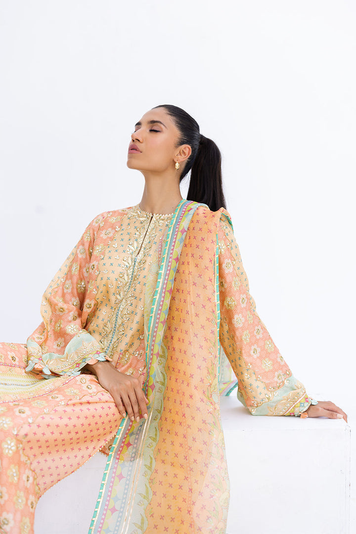 afsheen-Luxe Pret-Shirt & Dupatta-Khaddi Silk / Organza-Clothing