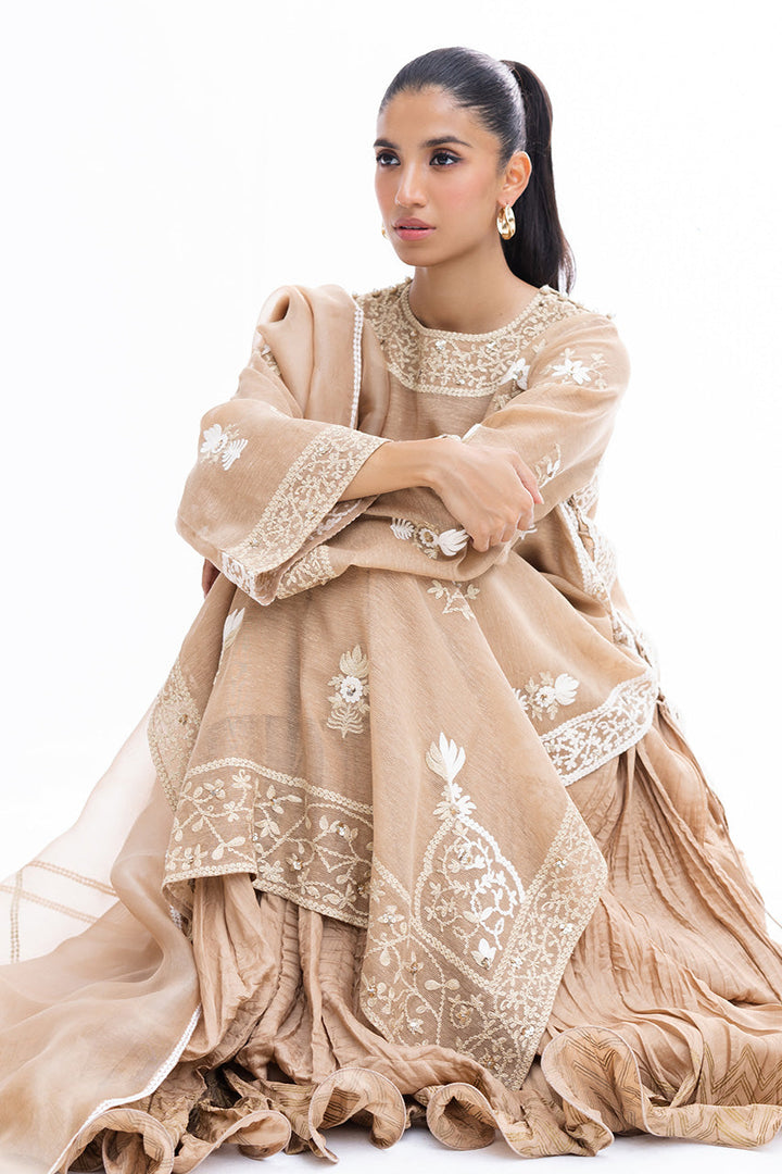 iman-Luxe Pret-Shirt & Dupatta-Khaddi Corduroy / Organza-Clothing