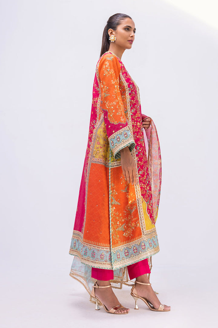 Kurta & Dupatta-Khaddi Silk