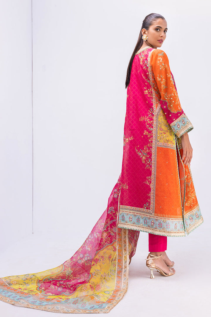 Kurta & Dupatta-Khaddi Silk