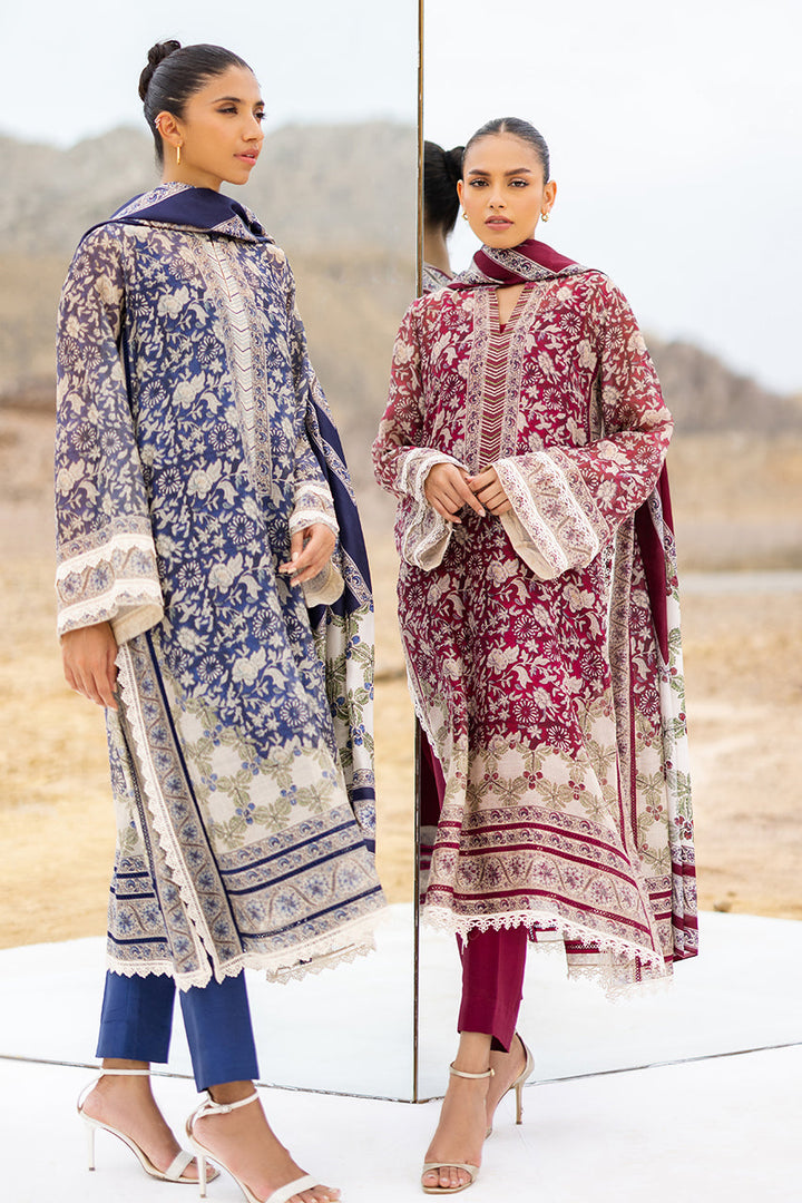 Shirt & Dupatta-Cotton Net