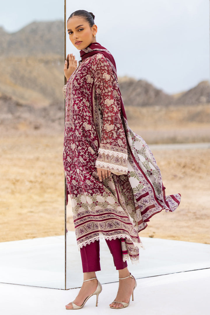 Shirt & Dupatta-Cotton Net