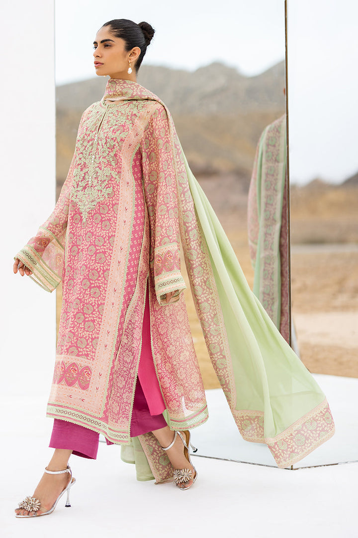 Shirt And Dupatta-Cotton Net