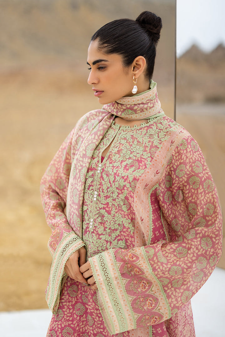 Shirt And Dupatta-Cotton Net