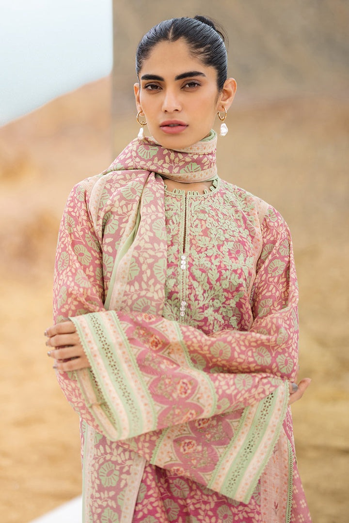 Shirt And Dupatta-Cotton Net