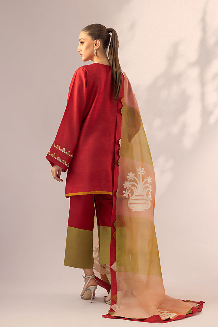 Shirt & Dupatta-Khaddi Silk