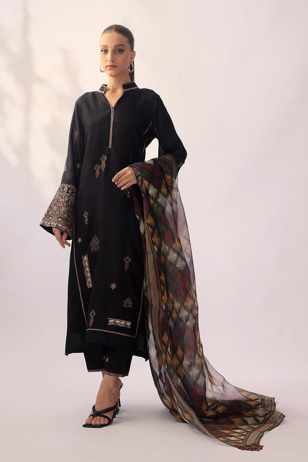 Shirt & Dupatta-Khaddi Silk