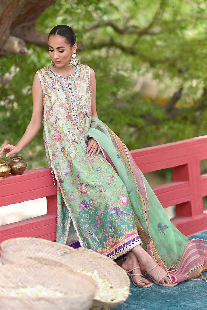 Kurta & Dupatta-Khaddi Silk