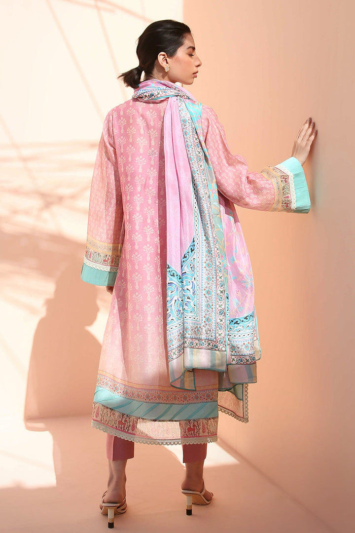 Shirt & Dupatta-Cotton Net