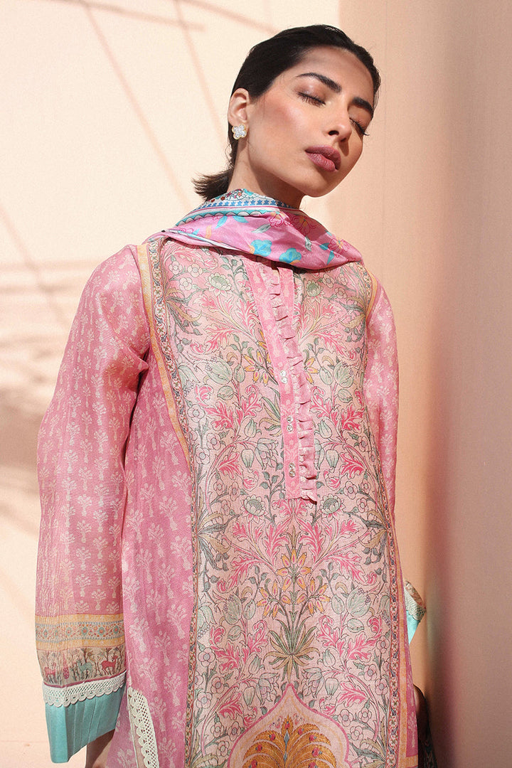 Shirt & Dupatta-Cotton Net