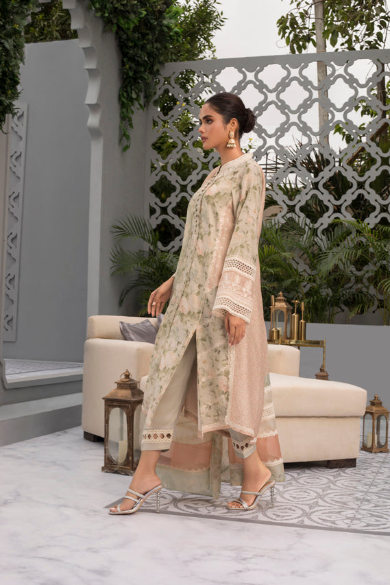 Kurta & Dupatta-Khaddi Silk