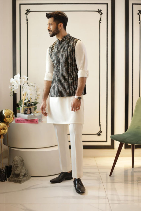 WaistCoat-Raw Silk