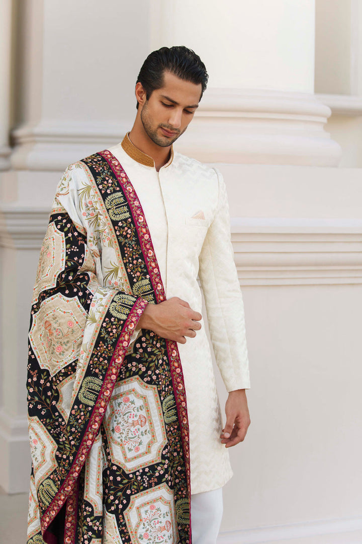 Sherwani-Raw Silk