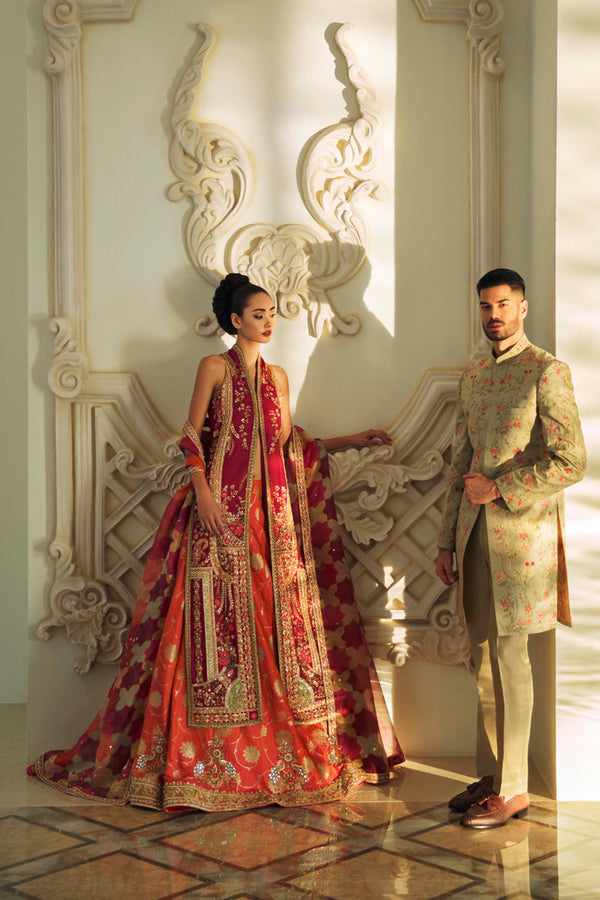 Sherwani-Raw Silk