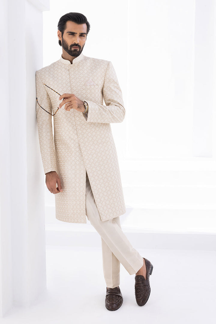 Sherwani & Trouser-Raw Silk