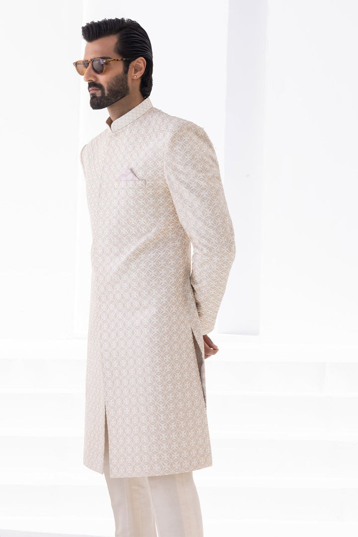 Sherwani & Trouser-Raw Silk