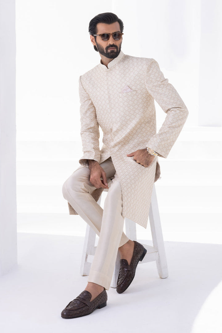 Sherwani & Trouser-Raw Silk