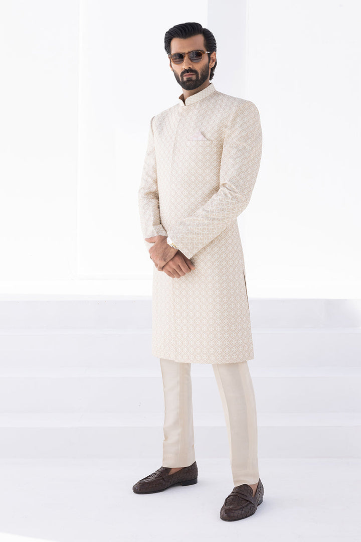 Sherwani & Trouser-Raw Silk