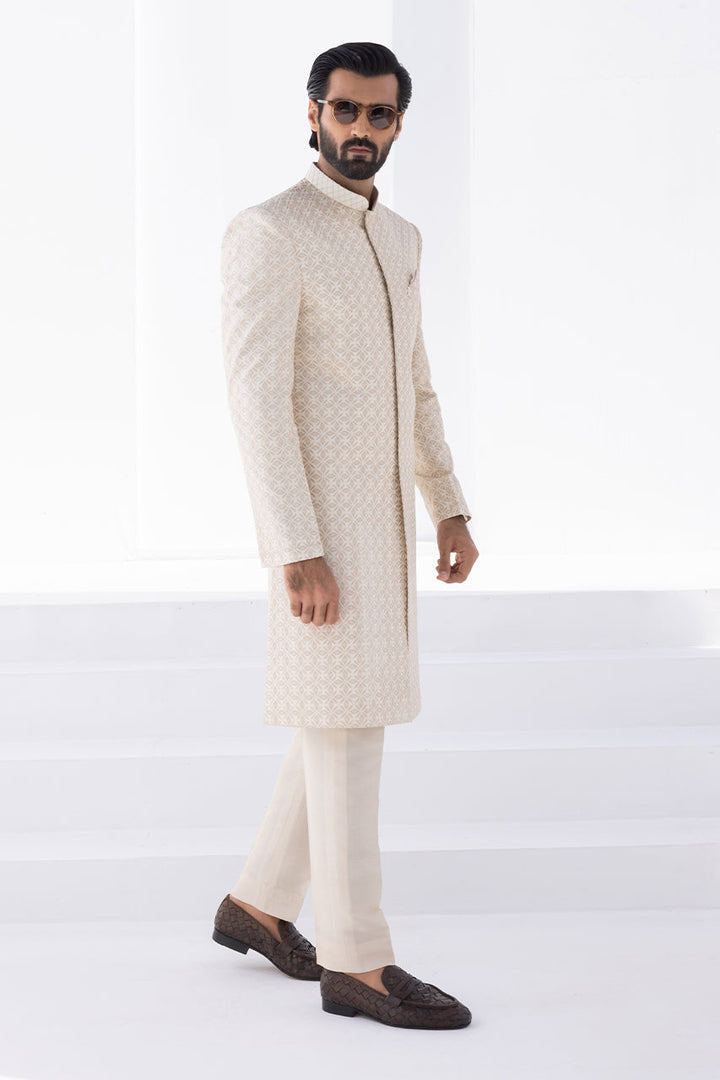 Sherwani & Trouser-Raw Silk