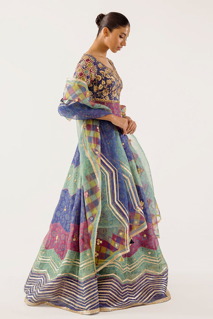 filza-b-Formals-Peshwas & Dupatta-Cotton Net / Organza-Clothing