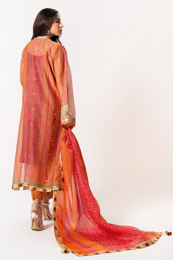 Shirt & Dupatta-Cotton Net