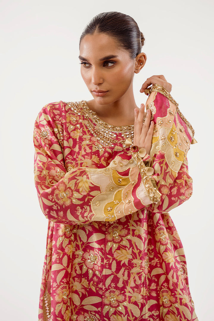 evie-b-Luxe Pret-Shirt & Dupatta-Khaddi Silk / Organza-Clothing