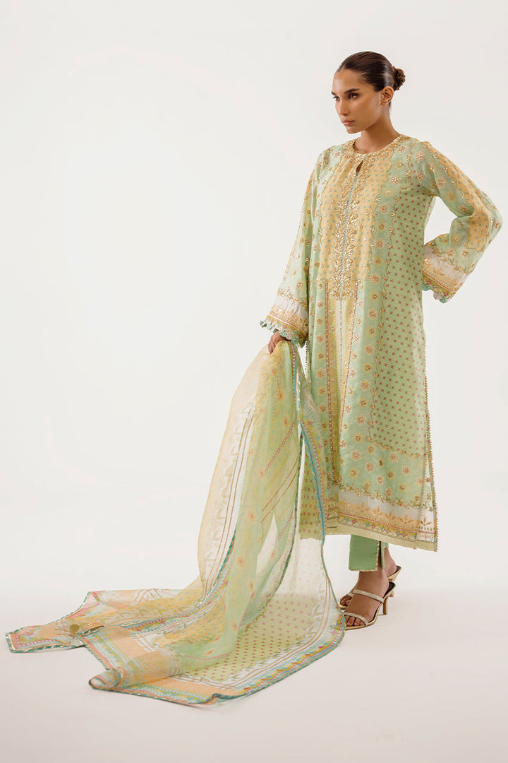 afsheen-c-Luxe Pret-Shirt & Dupatta-Khaddi Silk / Organza-Clothing